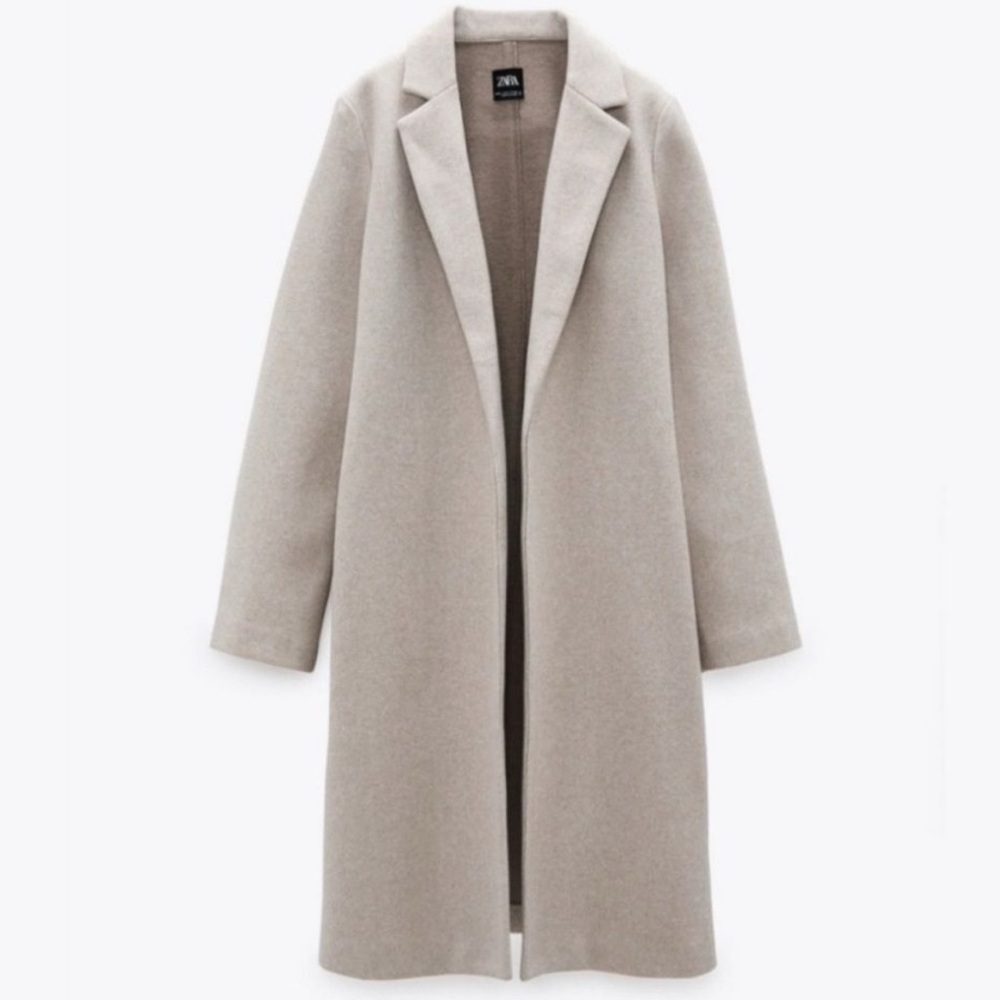 Zara Beige Cream Coat